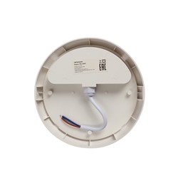 Светильник светодиодный герметичный, 18 Вт, IP54, 6500К, 220 В, круг, белый