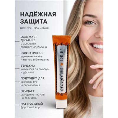 Освежающая и отбеливающая зубная паста, сладкий апельсин, 100 г