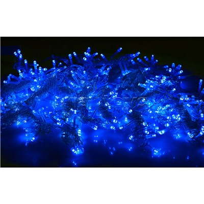 Электрогирлянда-занавес 6*3м, 640 ламп, синий