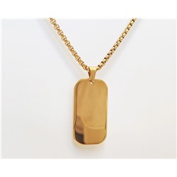 Кулон из стали на цепочке