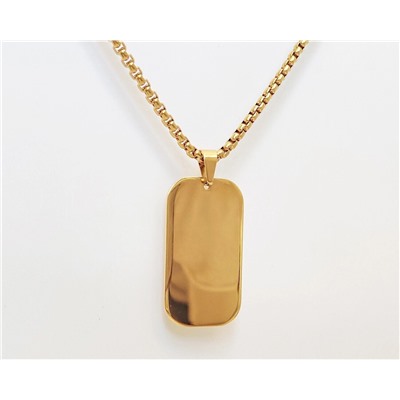 Кулон из стали на цепочке