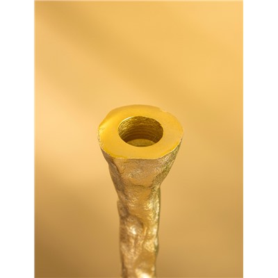 Подсвечник «Капель», 30 см, алюминий, золото