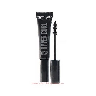 Farres Тушь для ресниц Hyper curl водостойкая в тюбике чёрная 12 мл 6503-101