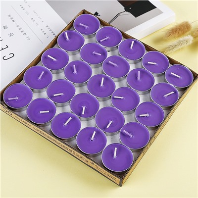 Свечи чайные классические КРУГЛЫЕ без запаха НАБОР 50 шт. Размер 3,5*1 см.