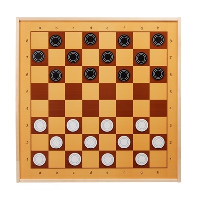 Шахматы и шашки магнитные, демонстрационные 73×73×3.5 см, король h=6.4 см