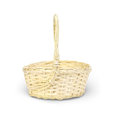 Корзина плетёная для хранения Liana, с ручкой, бежевая, набор 3 шт.