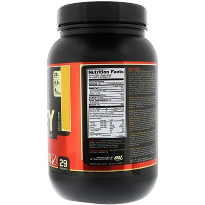Optimum Nutrition, Gold Standard, 100% сыворотка, со вкусом бананового крема, 907 г (2 фунта)