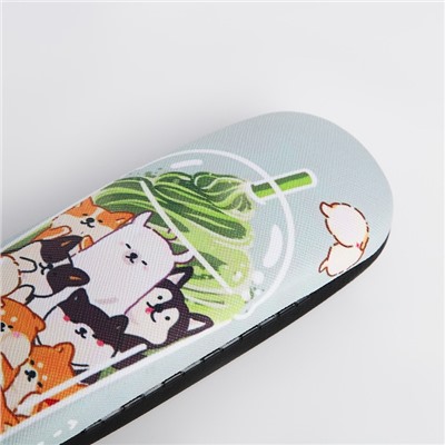 Футляр для очков на хлопушке, длина 16 см, голубой