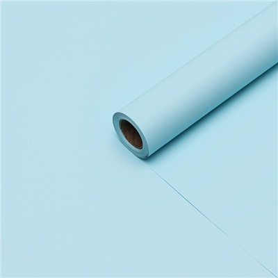 Пленка для цветов тонированная, матовая, голубой, 0.5×10 м ±1 см, 65 мкм
