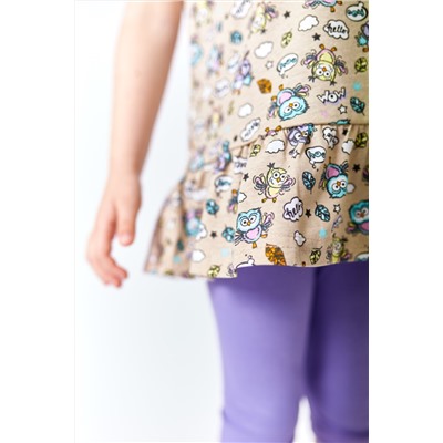 Костюм туника и велосипедки М222049б