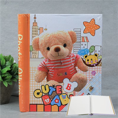 Фотоальбом магнитный 20 листов Мишка / 2016 /уп 40/микс 4 вида