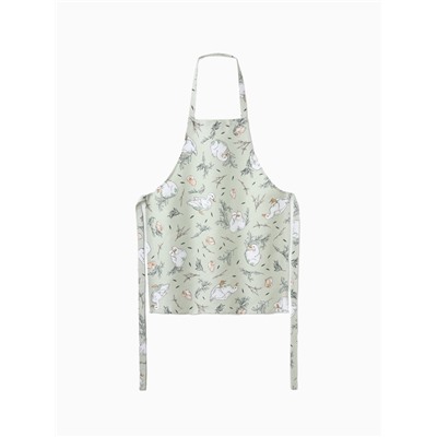 Фартук «Доляна» Divine day, зеленый, 60×70 см, 100% хлопок, рогожка 164 г/м²