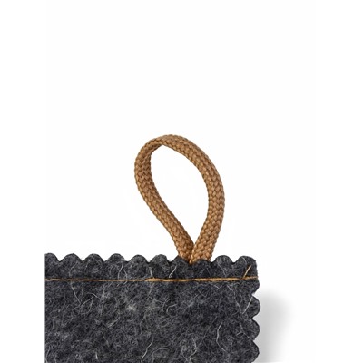 Рукавица для бани и сауны, серая, «Добропаровъ»