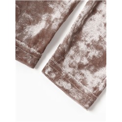 Лосины Крошка Я «Бархат», рост 92-98 см, бежевые