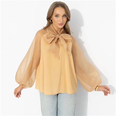 Блуза комбинированная с органзой, Больше, чем образ