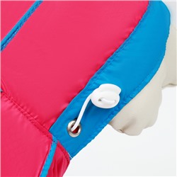 Комбинезон для собак, демисезонный с сумкой, размер 2XL (ДС 41, Ог 53, ОШ 36 см), розовый