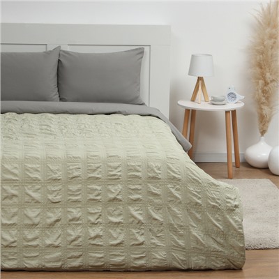 Покрывало 1.5-спальное LoveLife Texture: green, 150×220±5 см, микрофайбер