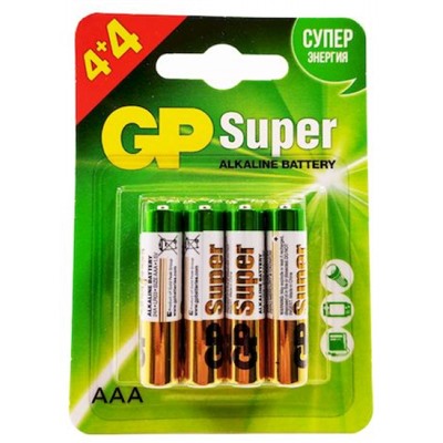 Элемент питания LRО3 24A4/4  BL-8 (4+4) GP