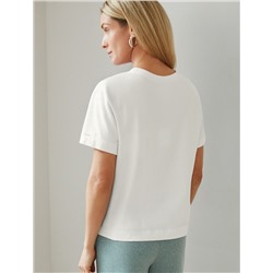 Футболка из премиального хлопка с эластаном