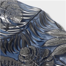 Тарелка подстановочная «Арабис», d=33 см, стекло, голубая