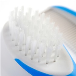 Расчёска детская, массажная щётка для волос в наборе, голубой