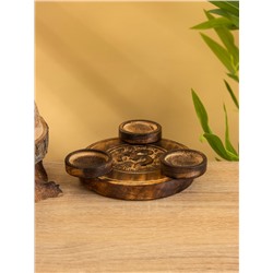 Подставка под благовония «Ом», 16.5 см, дерево