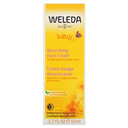Weleda, Baby, питательный детский крем для лица, с экстрактами календулы, 50 мл (1,7 жидк. унции)
