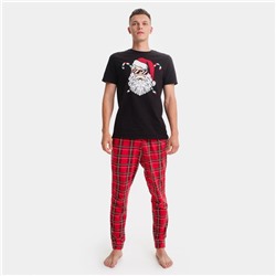 Пижама мужская (футболка, брюки) KAFTAN «Дед Мороз», размер 56