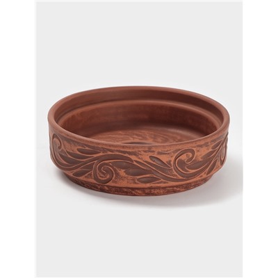 Форма для запекания «Вьюнок‎»,‎ 300 мл., 12×4 см, красная глина