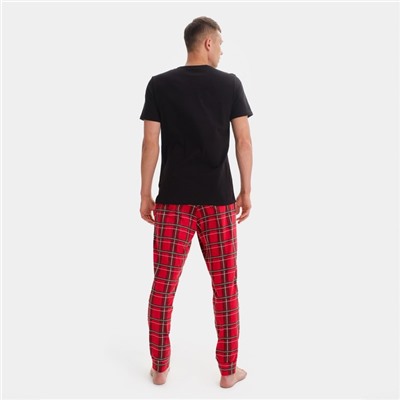 Пижама мужская (футболка, брюки) KAFTAN «Дед Мороз», размер 56