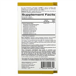 California Gold Nutrition, LactoBif, пробиотики, 5 млрд КОЕ, 10 вегетарианских капсул