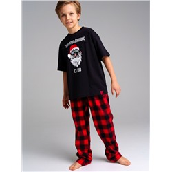 Комплект для мальчиков: брюки текстильные, фуфайка трикотажная (футболка)