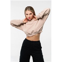 Свитшот 3 оверсайз короткий (Бежевый)