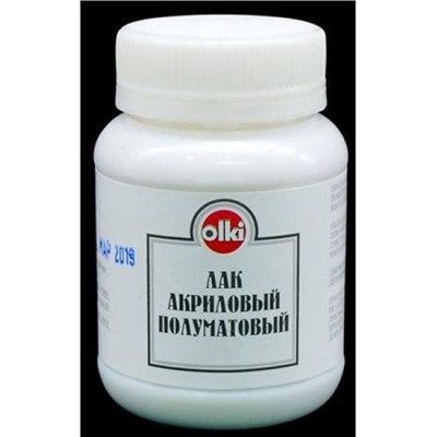 Лак акриловый полуматовый 100 мл 4607044802766 Олки-Арт