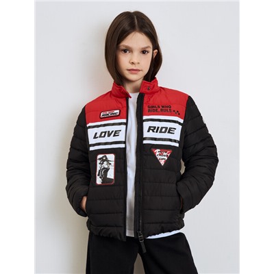 Куртка текстильная с полиуретановым покрытием для девочек