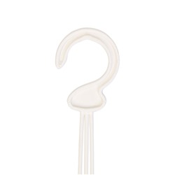 Подвес для кашпо «Ирис», h=48 см, пластиковый, белый