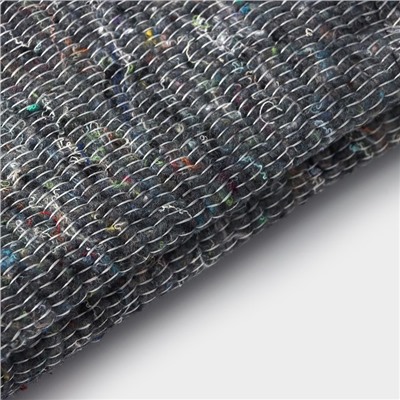 Салфетка - тряпка хозяйственная Доляна, 80×100 см, плотность 180 г/м², строчка 2,5 мм, с оверлоком, серая