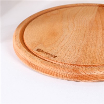 Доска для пиццы с ручкой Adelica, d=25 см, дерево бук