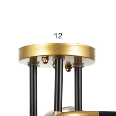 Люстра «Синна» 3хЕ27 40 Вт черно-золотой 50×50×27 см BayerLux