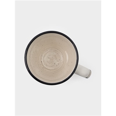 Набор кружек Доляна Nature, 4 шт., 400 мл, керамика, бежевые