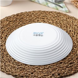 Тарелка глубокая Avvir Carve, 680 мл, d=21.5 см, стеклокерамика, цвет белый