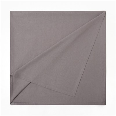 Скатерть Этель ECO, цвет серый, 136×180/±6 см, 70% хл, 30% лён, 190 г/м²