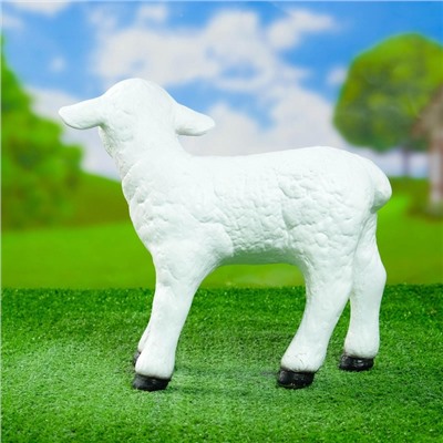 Садовая фигура из полистоуна «Барашек», 31×16×27 см