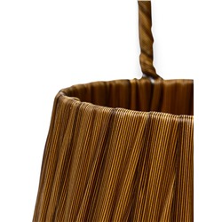 Корзина плетёная для хранения, 10×10×10 см, ручка h=10 см, пластиковая, коричневая, Greengo