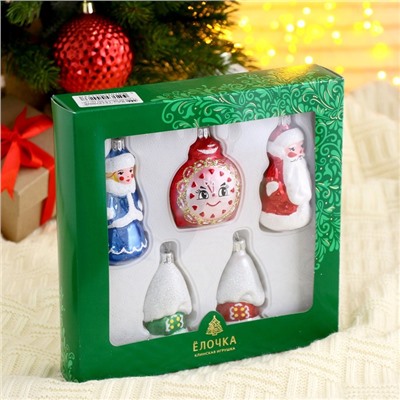 Ёлочные игрушки «Сказочный», набор 5 шт., МИКС