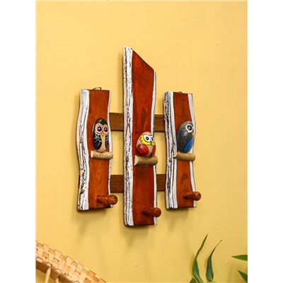 Вешалка «Совята», 23×6×33 см, дерево албезия