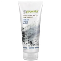 Petal Fresh, скраб для ног, уголь, чайное дерево и грецкий орех, 200 мл (7 жидк. унций)