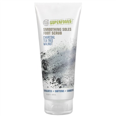 Petal Fresh, скраб для ног, уголь, чайное дерево и грецкий орех, 200 мл (7 жидк. унций)