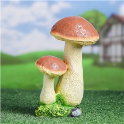 Садовая фигура из полистоуна «Гриб подосиновик двойной средний», 24 см