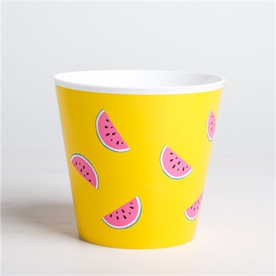 Набор кашпо для цветов 3 в 1 «Фрукты», 0.8 л, 11×12 см